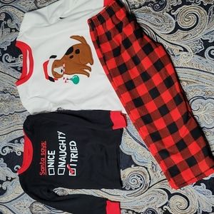 Carters 3 piece Christmas pajama set 5T